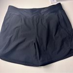 Lands' End Women's Black Drawstring Curved Dolphin Hem Swim Shorts Sz 6 Photo 2