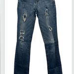 Aeropostale  Distressed Straight Leg Blue Jeans Photo 1