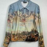 Impulse California Italia Vintage Jacket Size Medium Blue Photo 0