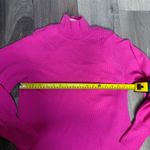 Elegant Fuchsia Long Sleeve Sweater Dress Pink Photo 6