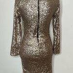 Bongo Gold Sequin Party Dress Photo 7