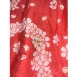 Letarte handmade 100% cotton multicolored floral embellished swim suit cover up Size L Photo 6