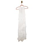 Anthropologie NWT Forever That Girl White Tiered Ruffled Halter Maxi Dress XS Photo 4