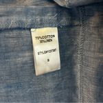 Tuckernuck NWT Chambray Crawford Blue Tiered Linen Blend Ruffle Mini Dress Small Photo 13