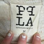 PPLA  knit scoop neck top ruffle trim 3/4 sleeve tunic size medium B10 Photo 1