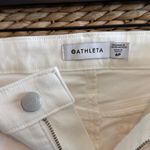 Athleta Sculptex Mid-Rise White Skinny Ankle Jeans, 6P Photo 5