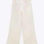ZARA Beige Soft Cotton Summer Full Length Pants Photo 3