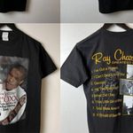 Vintage Y2K Ray Charles Jamie Foxx Movie Tee Black Small S T Shirt Graphic Solid Photo 9
