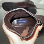 London Fog Vintage 90s Brown Black Leather Sibelen Western Victorian Ankle Boots Photo 12