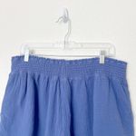 Three Dots [] Periwinkle Blue Cotton Gauze High Rise Elastic Waist Shorts Sz XXL Photo 5