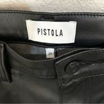 Pistola  Cassie Black Faux Leather High Rise Straight Leg Pants Women’s Size 27 Photo 9