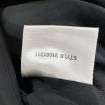 Tory Burch  Siri Jacquard Pencil Skirt Side Zip Front Pleats Black Metallic 8 Photo 3