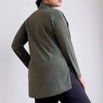 Aday Something Borrowed Long Sleeve Blouse Shirt Top Moss Green Size L Photo 3