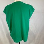 Gibson  emerald green draped faux wrap top size medium Photo 5