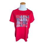 Womens Texas Girl Boutique American Mama Patriotic Graphic Tee Shirt Photo 2