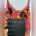a.n.a  Women's Floral Velvet Cami Top - Deep Rose Photo 3
