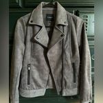 Liverpool  Los Angeles Gray faux Suede Jacket Photo 0