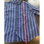 Roamans‎ Striped Shirt Blouse Womens Plus Size 22W Button Up Blue Church Office Photo 8