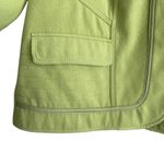 Chico's  3 Women‎ Jacket XL Green Pockets Open Front Cuffed Fleece Warm Cozy Coat Photo 8