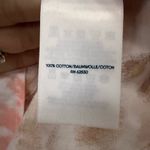 Lands' End Womens Cotton Poplin Split Neck Dress White Burst Tie Dye Sz Small Pink Photo 4