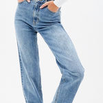 PacSun  Stretch Medium Indigo High Waisted Dad Jeans Photo 0