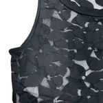 Sheer Black Floral Print Tank Dress (L) Photo 3