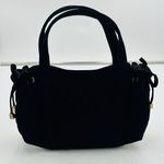 Vera Bradley  Black Quilted Cinched Side Top Handle Handbag Tote Purse Photo 0