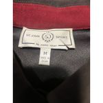 St. John  Sport Dark Brown Polyester Blend Faux Suede Snap Front Epaulet Jacket M. Photo 2