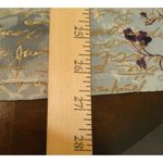 Peter Nygard Nygard Womens 2X Gold Purple Slinky Blouse Short Sleeve Artsy‎ Floral Preppy Photo 5