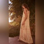 Saylor  Amaranth Striped Tie-Dye Tiered Maxi Dress Photo 1