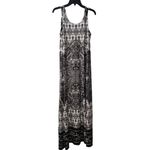 John Paul Richard Maxi Dress Paisley Print Sleeveless Casual Black‎ S Black Photo 1