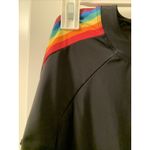 Humankind Pride Adult Unisex Unisuit Rainbow Stripe Swim 1 Piece Size S Black Photo 5