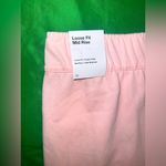 Nike NWT Light Pink Loose Fit Mid Rise Cropped Sweat Pants size Medium Photo 7