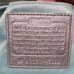 Coach Double Pocket Turn Lock Metallic Silver Wristlet Clutch Photo 11