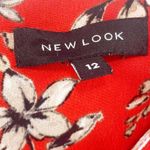 ASOS NEW LOOK  Red Floral Knee Length Casual Dress Photo 2