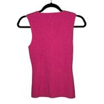 Lucy Paris  Pink Keyhole Ribbed Sleeveless Bodycon Fitted Pink Top Size M Photo 2