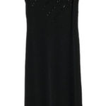 Vintage Bieff Basix maxi dress black sleeveless beaded vintage 10 Photo 0