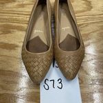 Trotters Estee Woven Ballet Flat Women's 8.5 M Brown Leather Slip Photo 0