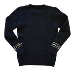 Paco Rabanne Black Merino Wool Cashmere Studded Cuff Pullover Sweater Photo 1