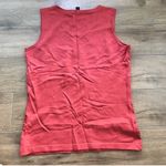 Lafayette 148 New York silk sweater knit vest Top‎ Boat Neck Womens Size S Red Photo 2