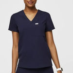 FIGS  Catarina One-Pocket Scrub‎ Top Navy Size XL Photo 0