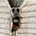 Oblique Italy Bodycon Sweater Tunic Mini Dress Size 2 Alpaca Blend Zip Front Gray Photo 6