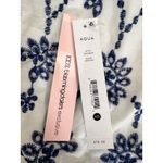 AQUA  Embroidered Crop Top Mock Neck Long‎ Sleeve Blouse White Blue XS Photo 5