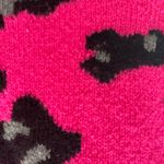 autumn cashmere Hot Pink Leopard Pullover Sweater XS Fuchsia MobWife Crewneck Photo 8