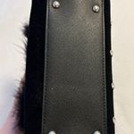 Swankiss Japanese Lolita Black Velvet Fur Gem Crystal Handbag Photo 8