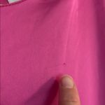 Adelyn Rae  Fuchsia Long Sleeve Pleated Satin like Dress Photo 5