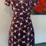 Diane Von Furstenberg  6 Zoe Printed Dress Silk Classic Faux Wrap Career Classic Photo 0