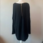Michael Kors Sweater Tunic Exposed Zipper Black Size XL Photo 3