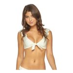 PilyQ New. ivory lace and ruffle bikini set. Small. Retails $179 Photo 6
