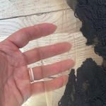 Bailey 44 Taylor top Black lace Illusion neckline Sleeveless Stretch Size M Photo 2